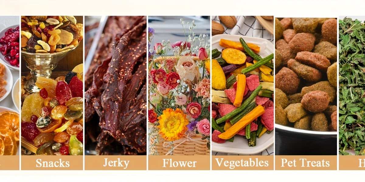 240W Stainless Steel Food Dehydrator with Temperature Control, 5 BPA-Free Trays, Dishwasher Safe Electric Dryer for Jerky, Fruits, Veggies & Herbs, Includes Recipe Book, US Plug, 120V, Dehydrators for Food