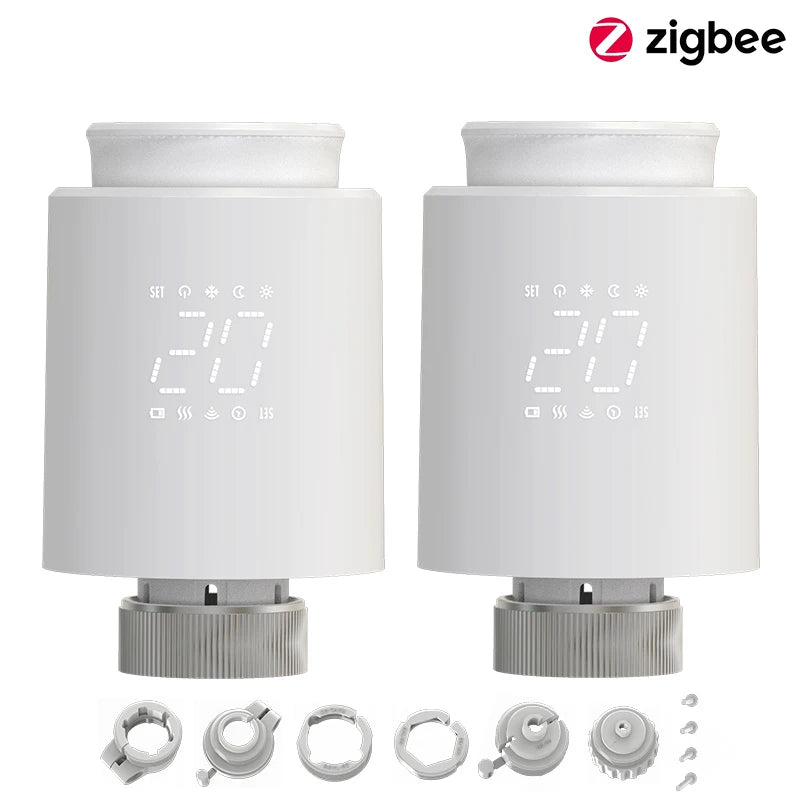 EZAIOT Tuya ZigBee Smart TRV Thermostatic Valve Thermostat Radiator Actuator Temperature Controller Voice Alexa Google Home Alic