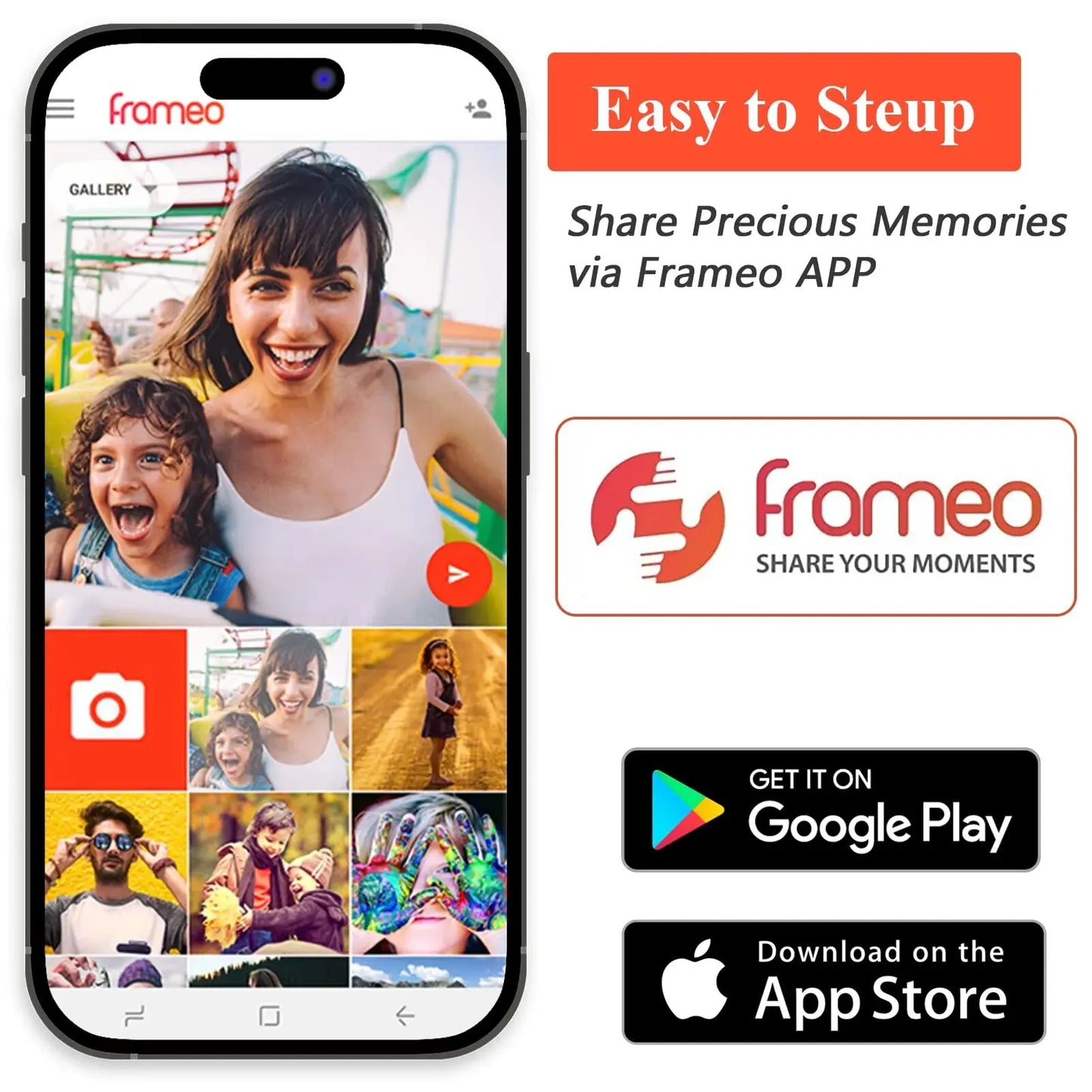 15.6 inch built in 32GB/ 64GB WiFi Large touch ips digital photo frame 1920*1080 WiFi Smart Frame Share Photos Videos via frameo