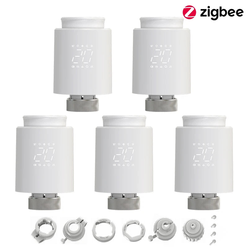 EZAIOT Tuya ZigBee Smart TRV Thermostatic Valve Thermostat Radiator Actuator Temperature Controller Voice Alexa Google Home Alic