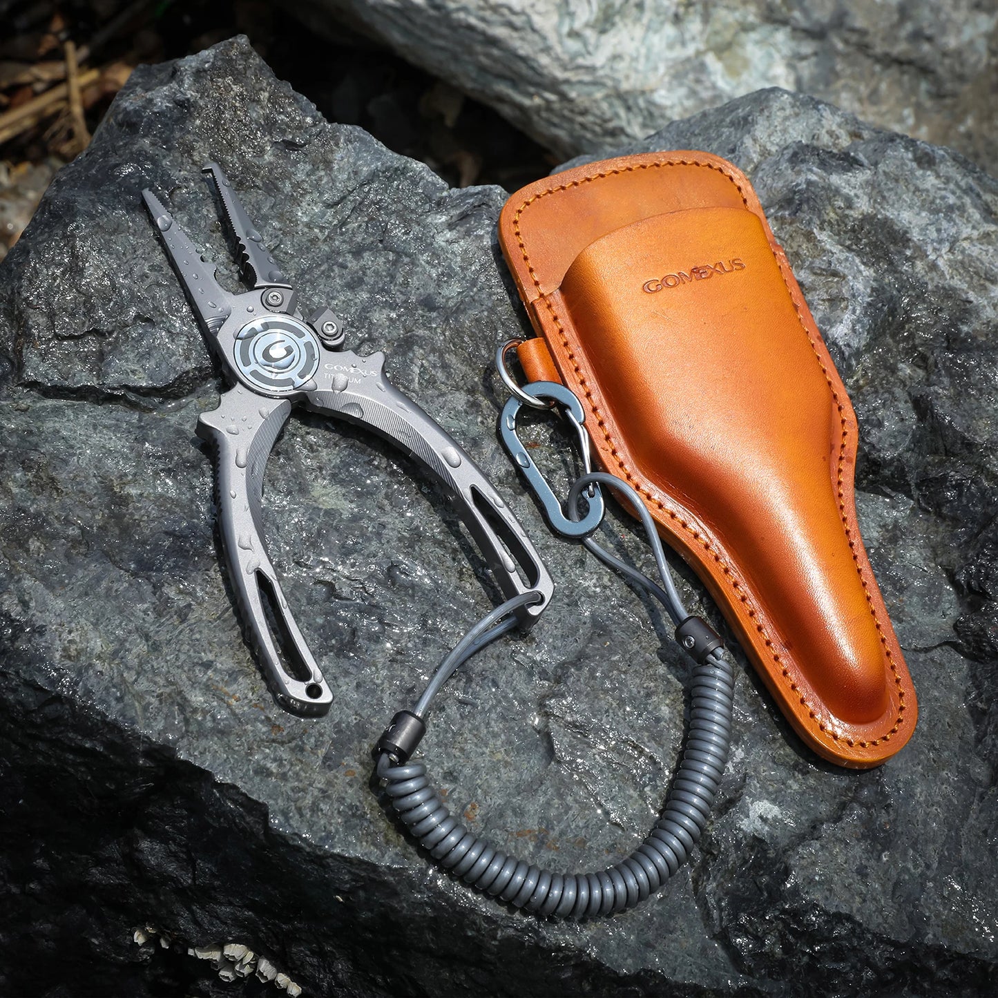 Gomexus-Titanium Alloy Fishing Scissors, Line Cutter, Lure Bait, Remove Hook, Tackle Tool Kits, Accessories, Never Rust, New