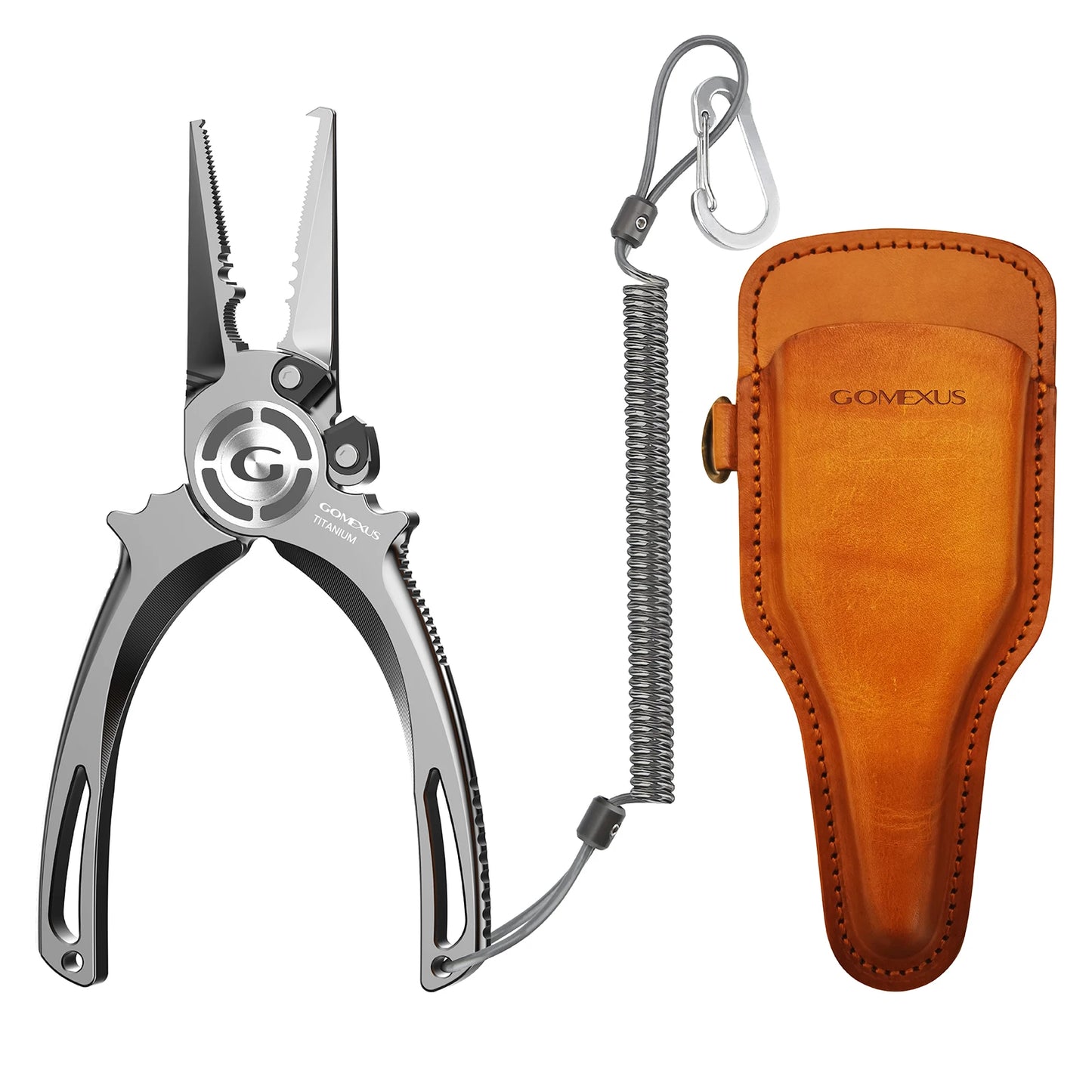 Gomexus-Titanium Alloy Fishing Scissors, Line Cutter, Lure Bait, Remove Hook, Tackle Tool Kits, Accessories, Never Rust, New