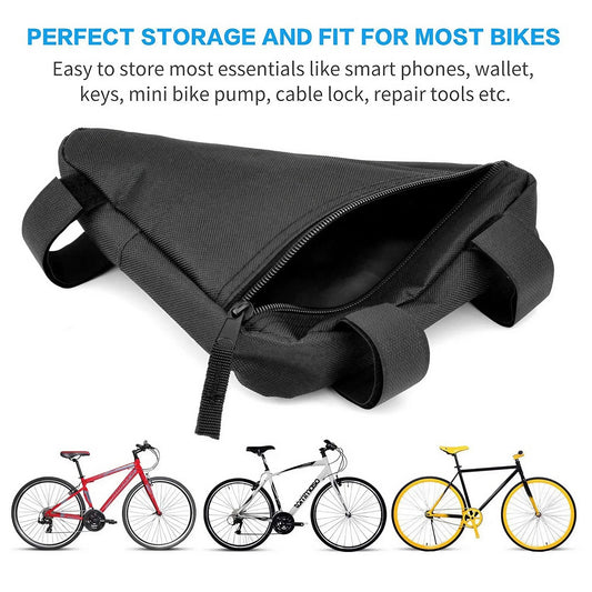 Waterproof Triangle Cycling Bicycle Bags Front Tube Frame Bag Mountain Bike Triangle Pouch Frame Holder Saddle Bag