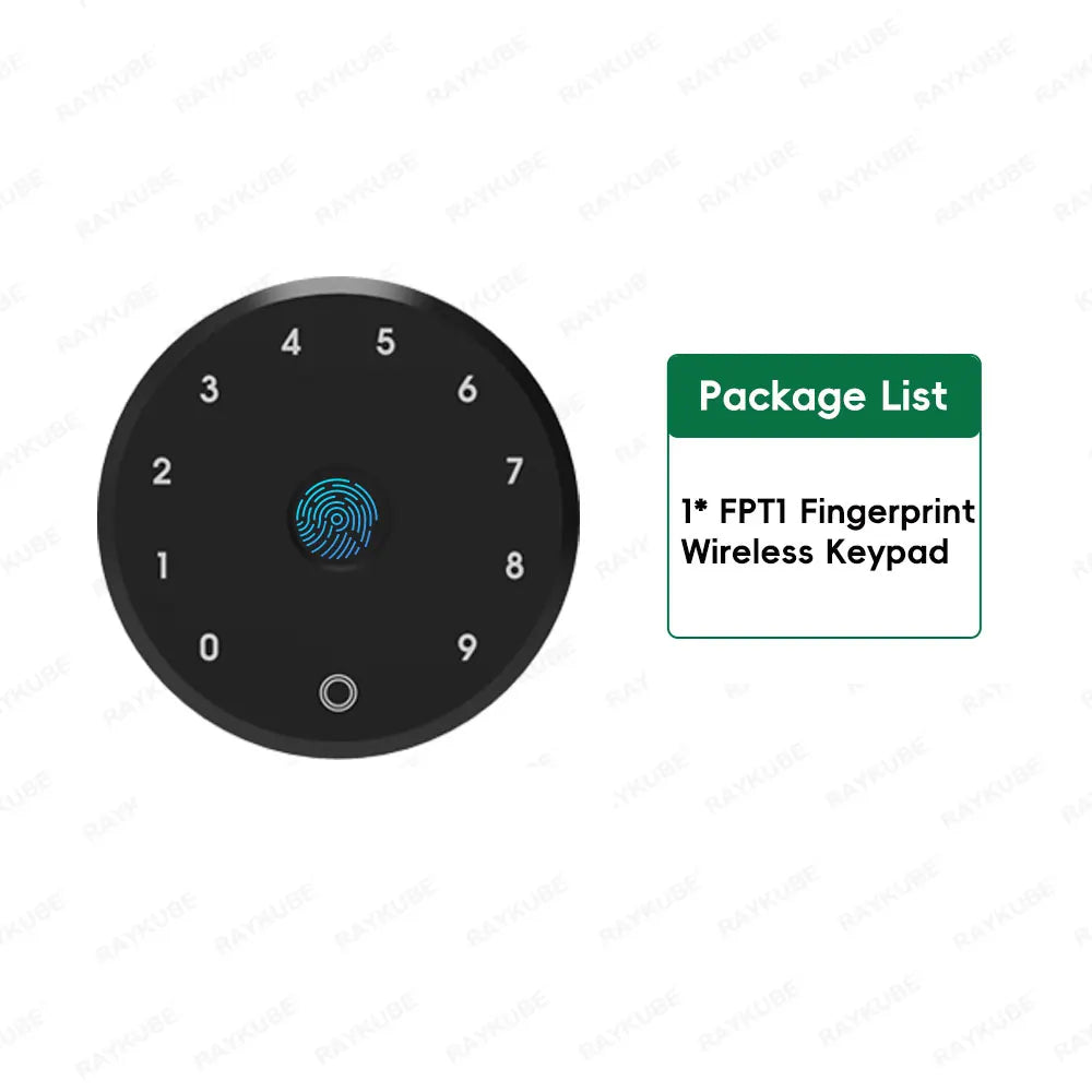RAYKUBE A1 Pro Tuya BEL Smart Door Lock Set with Fobs/ Keypad/ Smart Key Tuya Remote Unlock Work with Alexa Google Assistant