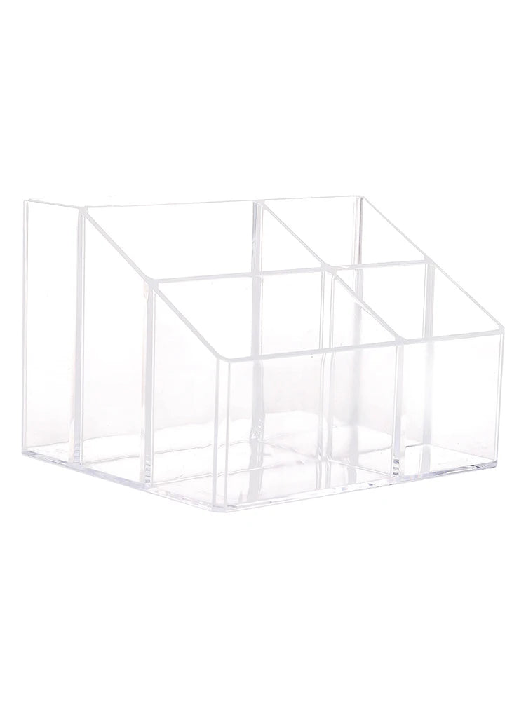 Makeup Organizer Desktop Multi-cell Display Box Makeup Blush Cosmetics Shelf 7-compartment Plastic Eye Shadow Tray Storage Box