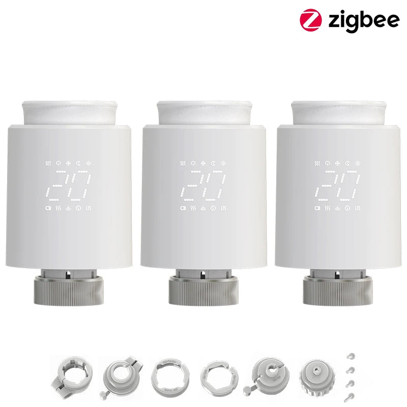 EZAIOT Tuya ZigBee Smart TRV Thermostatic Valve Thermostat Radiator Actuator Temperature Controller Voice Alexa Google Home Alic