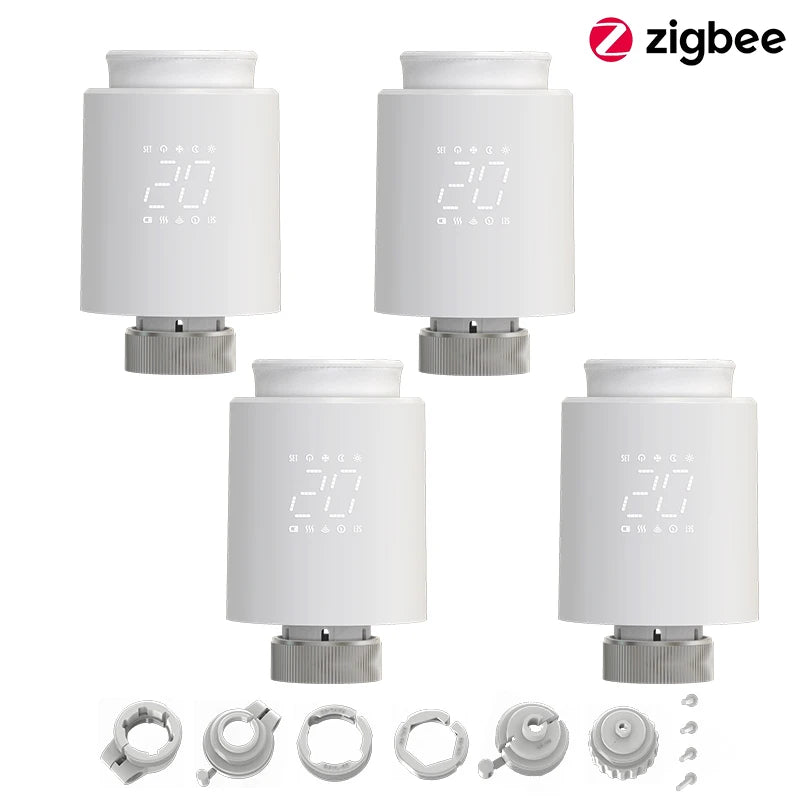 EZAIOT Tuya ZigBee Smart TRV Thermostatic Valve Thermostat Radiator Actuator Temperature Controller Voice Alexa Google Home Alic
