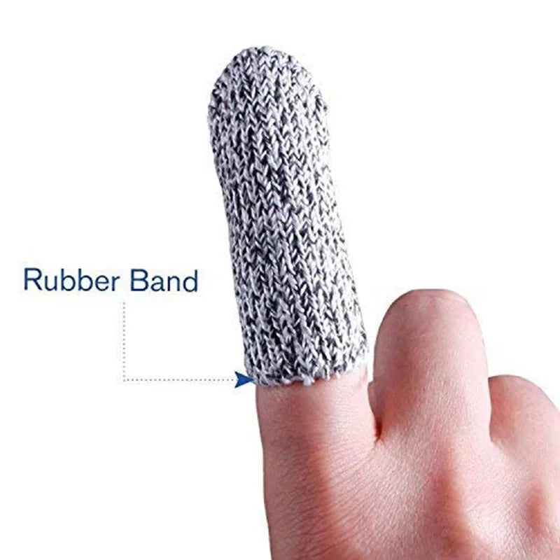 New 5pcs Anti-cut finger cots level 5 safety cut resistant safety gloves for Kitchen,Work,Sculpture Picker Fingertips Protector