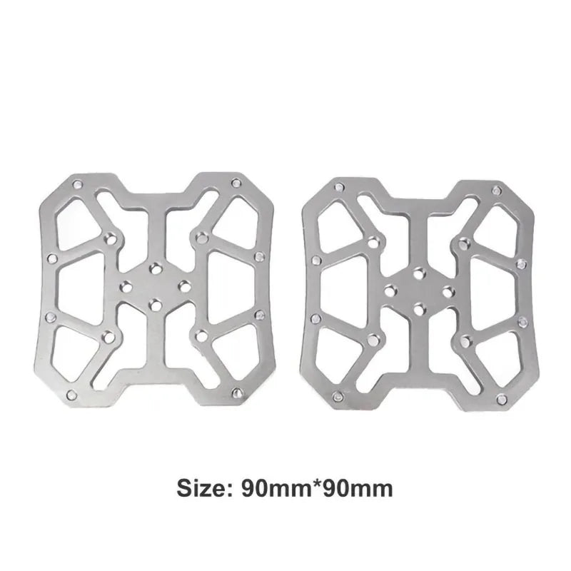 2PCS Aluminum Alloy Bike Clipless Pedals Universal Compatible Bicycle Clipless Pedal Platform Adapters for SPD KEO Road MTB Bike