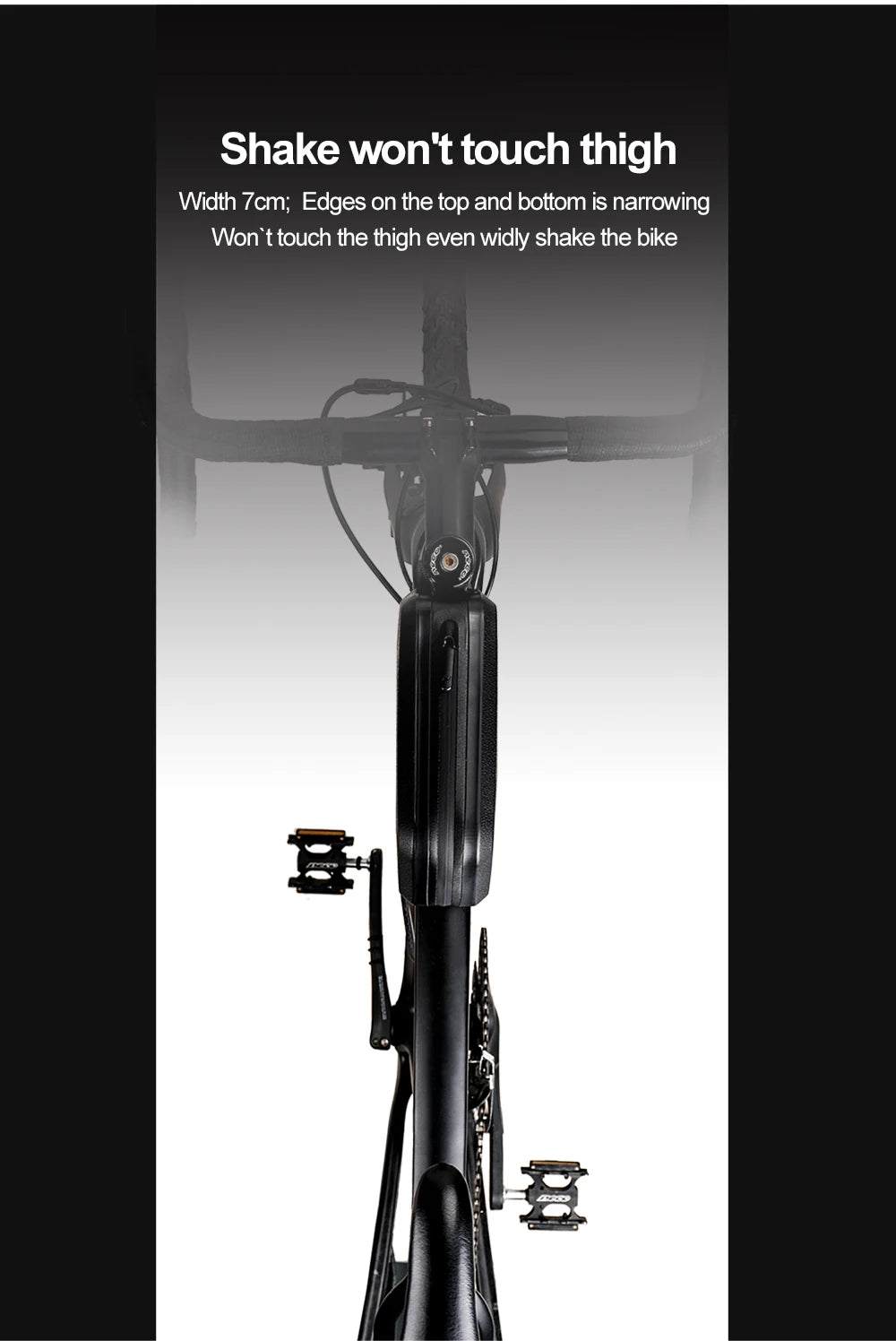 Rhinowalk 1.5L Waterproof Top Tube Bicycle Bag Hard Shell Bike Bag Stable Cycling Frame Bag Bike Accessories for  Road bike
