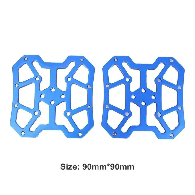 2PCS Aluminum Alloy Bike Clipless Pedals Universal Compatible Bicycle Clipless Pedal Platform Adapters for SPD KEO Road MTB Bike
