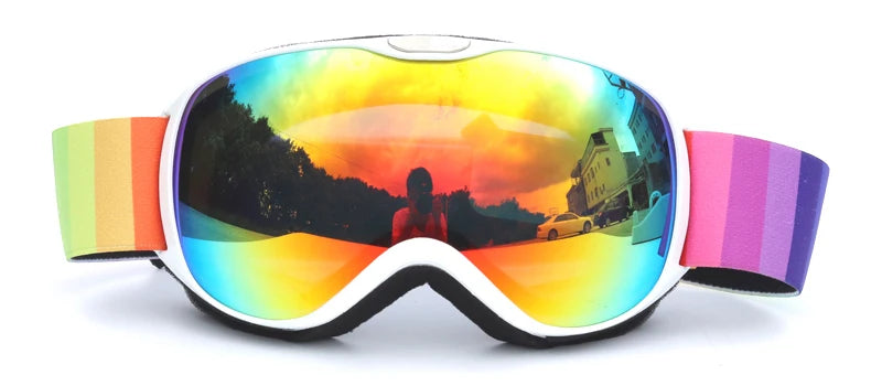 Kids Ski Goggles for Age 4-14 Anti-fog Double Layer UV400 Snow Eyewear Outdoor Sports Winter Snowboard Children Skiing Glasses