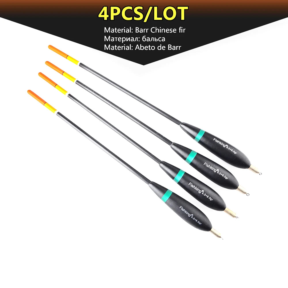 4/5pcs Fishing Floats Mixed Size Balsa Weight Bobber Cork Barguzinsky Fir Float Vertical Pesca For Carp Durable Fishing Tackle
