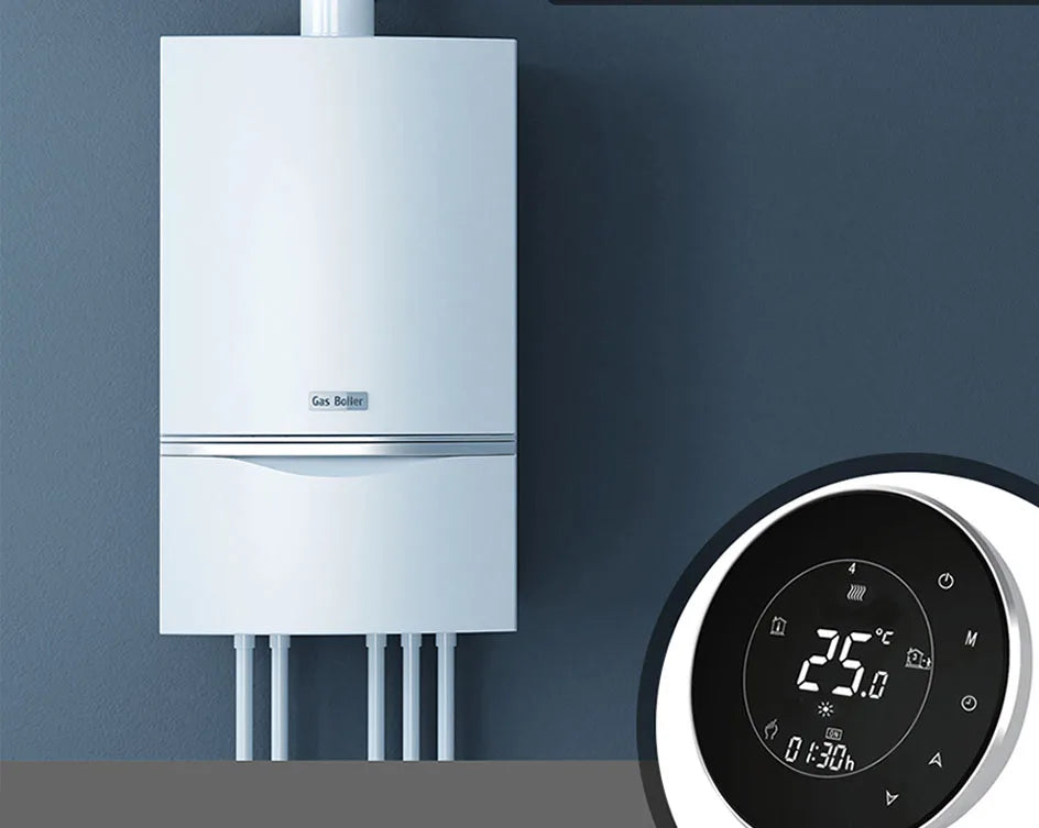 Smart Touch WIFI Thermostat LCD Screen Water Heating Electirc Floor Heating Water Gas Boiler Temperature Controller Google Home
