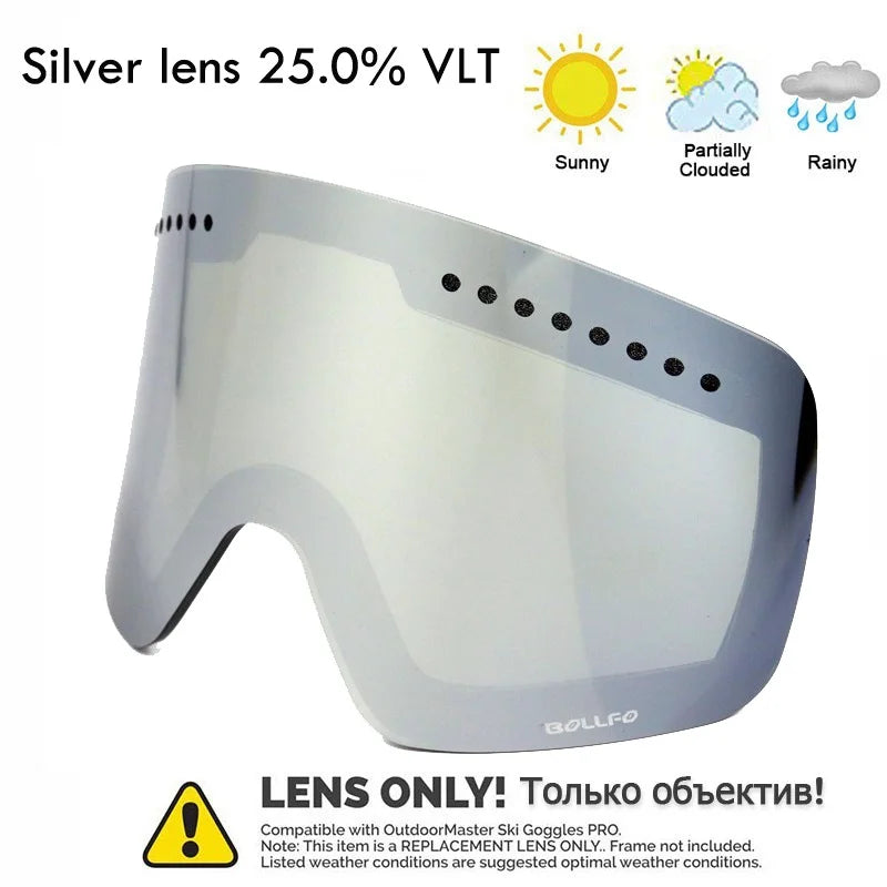 Ski Goggles Snowboard Mask For Men Women Skiing Eyewear UV400 Snow Protection Over Glasses Magnetic Mountaineering Glasses
