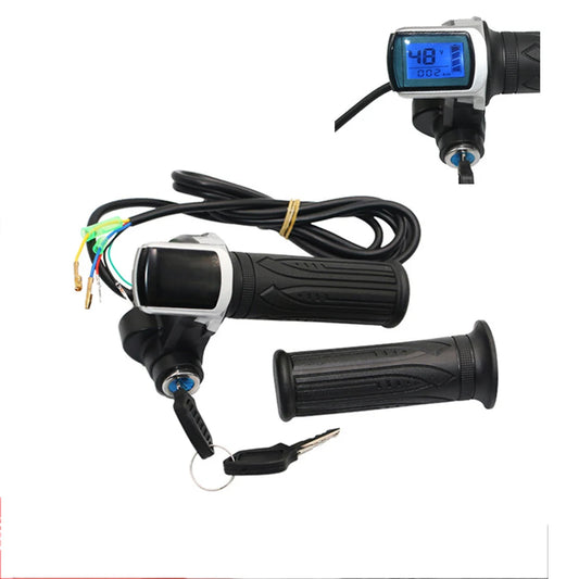 E-Bike Twist Throttle 36v 48v Speed Display Handlebar Throttle Universal Electric Scooter e-Cycling Accelerator Grip