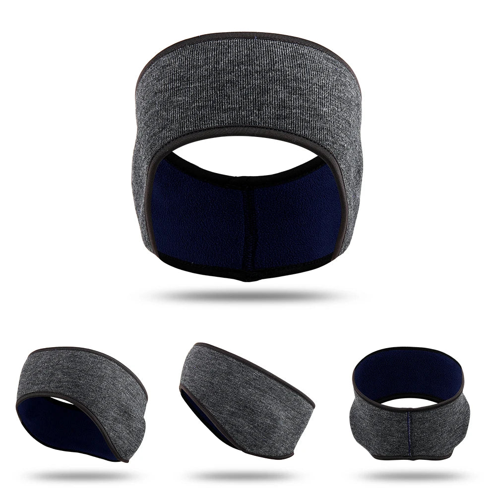Thermal Fleece Headband Winter Warm Sweatband Head Band Gym Yoga Sport  Cycling Training Running Fitness Hair Bandage Men Women