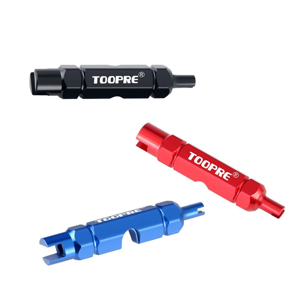 Aluminum Alloy Bike Valve Tool MTB Road Bike Valve Core Remover Anti-slip Air Valve Spanner Extension Disassembly Wrench Tool