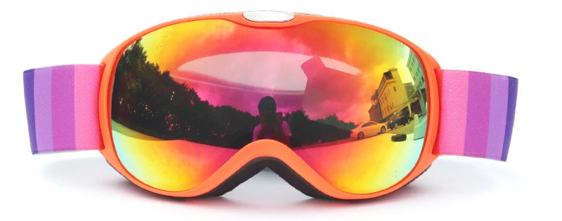 Kids Ski Goggles for Age 4-14 Anti-fog Double Layer UV400 Snow Eyewear Outdoor Sports Winter Snowboard Children Skiing Glasses