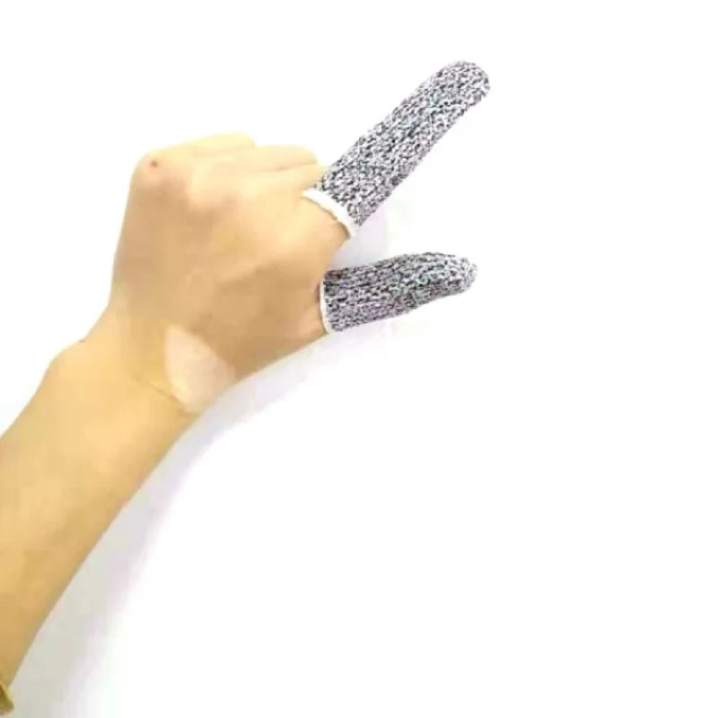 New 5pcs Anti-cut finger cots level 5 safety cut resistant safety gloves for Kitchen,Work,Sculpture Picker Fingertips Protector