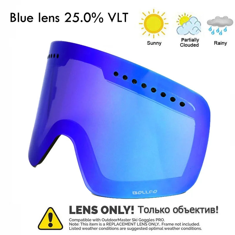 Ski Goggles Snowboard Mask For Men Women Skiing Eyewear UV400 Snow Protection Over Glasses Magnetic Mountaineering Glasses
