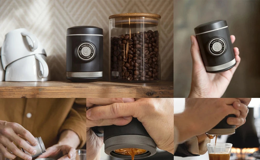 WACACO Picopresso Portable Espresso Maker, Specialty Coffee Machine, 18 Bar Pressure Travel Coffee, Gift, New Year