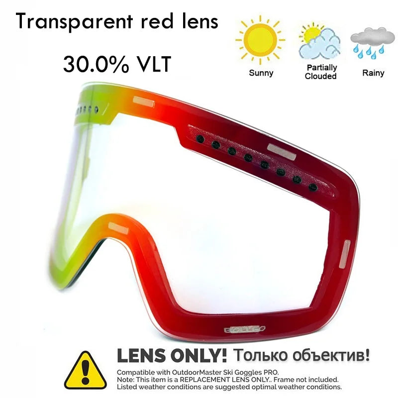 Ski Goggles Snowboard Mask For Men Women Skiing Eyewear UV400 Snow Protection Over Glasses Magnetic Mountaineering Glasses