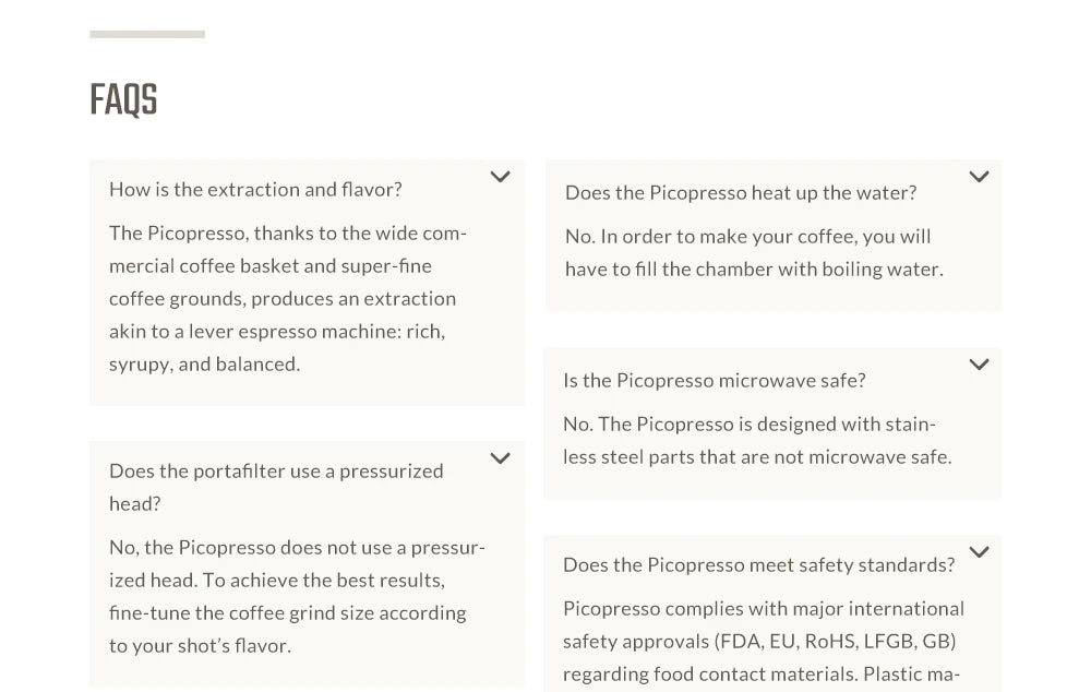 WACACO Picopresso Portable Espresso Maker, Specialty Coffee Machine, 18 Bar Pressure Travel Coffee, Gift, New Year