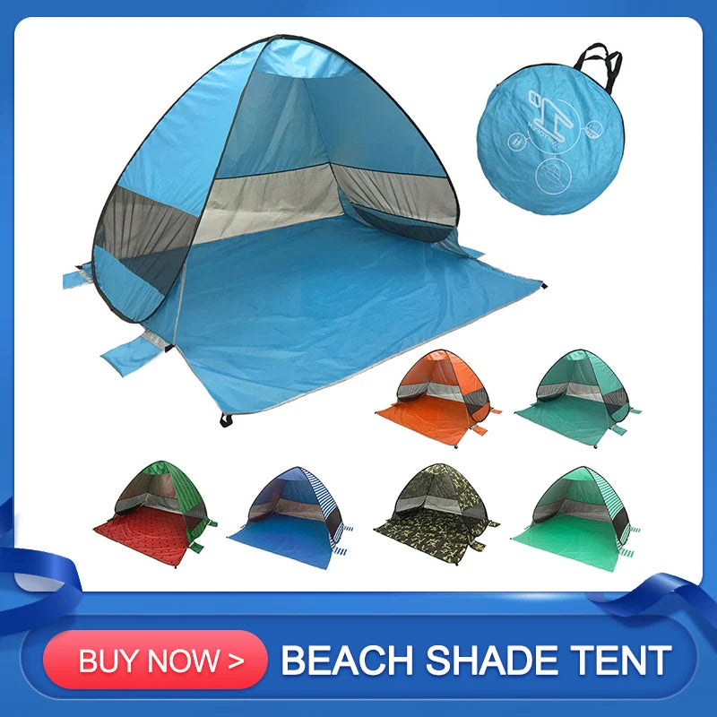 Camping Awning Tent Waterproof UV Canopy Tent Outdoors Tourist Tent Beach Shelter Sun Shade Tent For Fishing Camping Travel