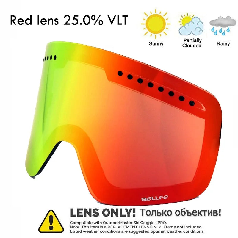 Ski Goggles Snowboard Mask For Men Women Skiing Eyewear UV400 Snow Protection Over Glasses Magnetic Mountaineering Glasses