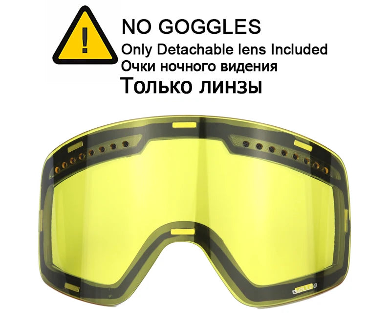 Ski Goggles Snowboard Mask For Men Women Skiing Eyewear UV400 Snow Protection Over Glasses Magnetic Mountaineering Glasses