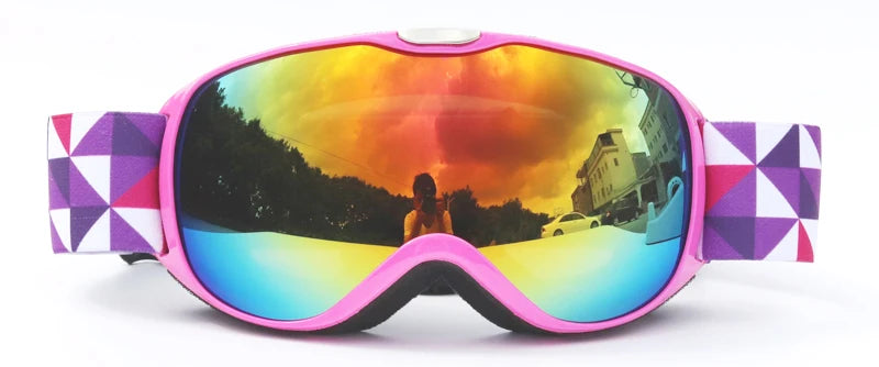 Kids Ski Goggles for Age 4-14 Anti-fog Double Layer UV400 Snow Eyewear Outdoor Sports Winter Snowboard Children Skiing Glasses