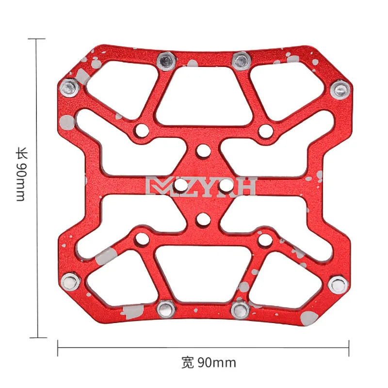 2PCS Aluminum Alloy Bike Clipless Pedals Universal Compatible Bicycle Clipless Pedal Platform Adapters for SPD KEO Road MTB Bike