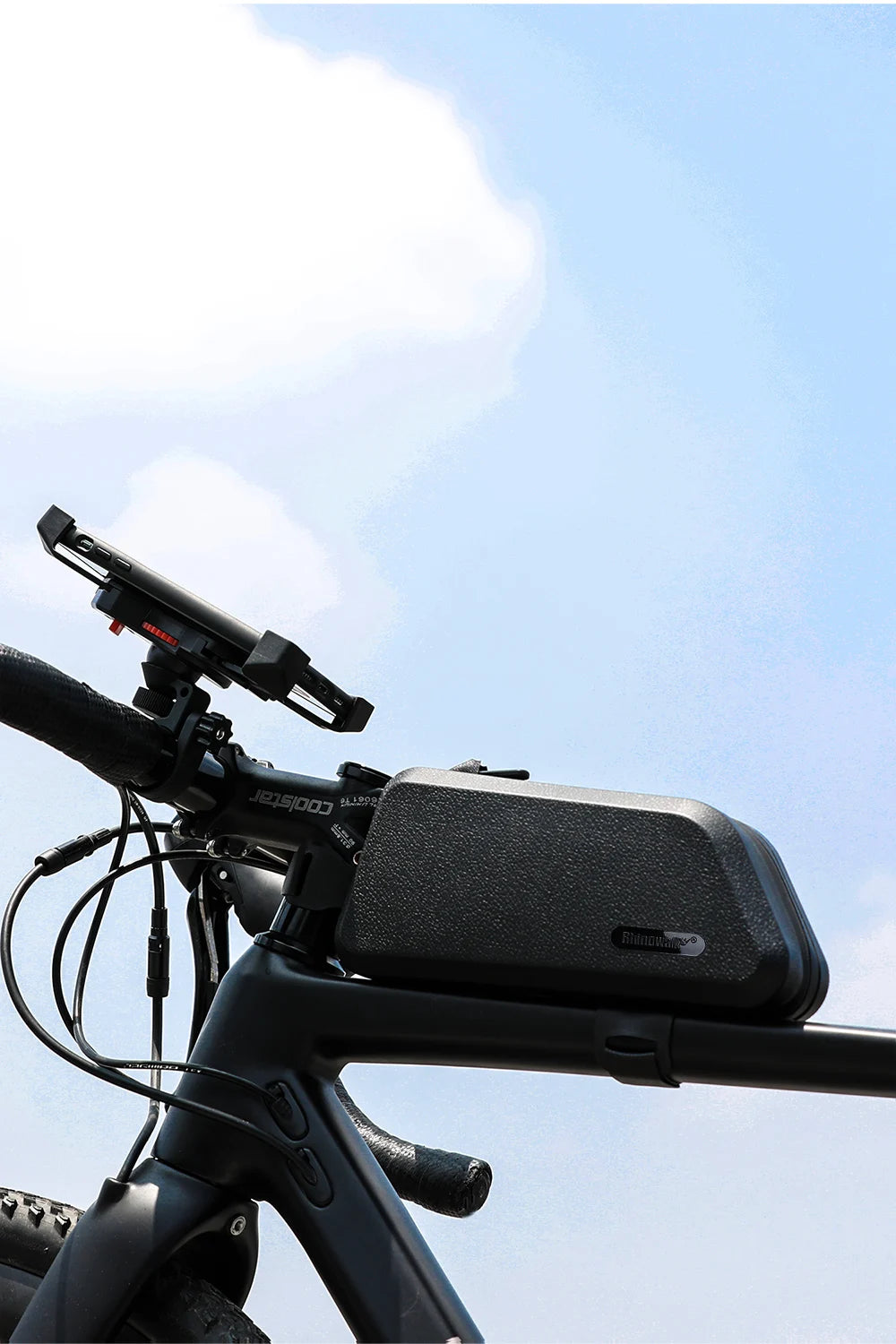 Rhinowalk 1.5L Waterproof Top Tube Bicycle Bag Hard Shell Bike Bag Stable Cycling Frame Bag Bike Accessories for  Road bike