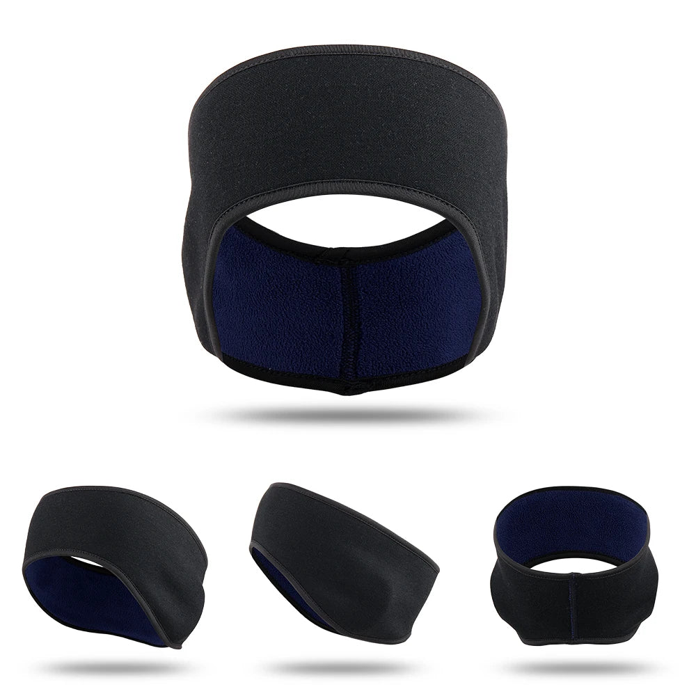 Thermal Fleece Headband Winter Warm Sweatband Head Band Gym Yoga Sport  Cycling Training Running Fitness Hair Bandage Men Women