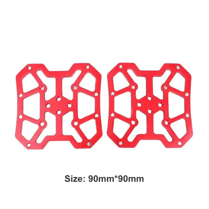 2PCS Aluminum Alloy Bike Clipless Pedals Universal Compatible Bicycle Clipless Pedal Platform Adapters for SPD KEO Road MTB Bike