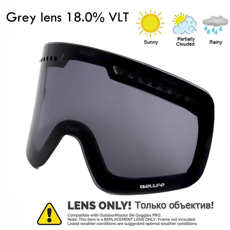 Ski Goggles Snowboard Mask For Men Women Skiing Eyewear UV400 Snow Protection Over Glasses Magnetic Mountaineering Glasses