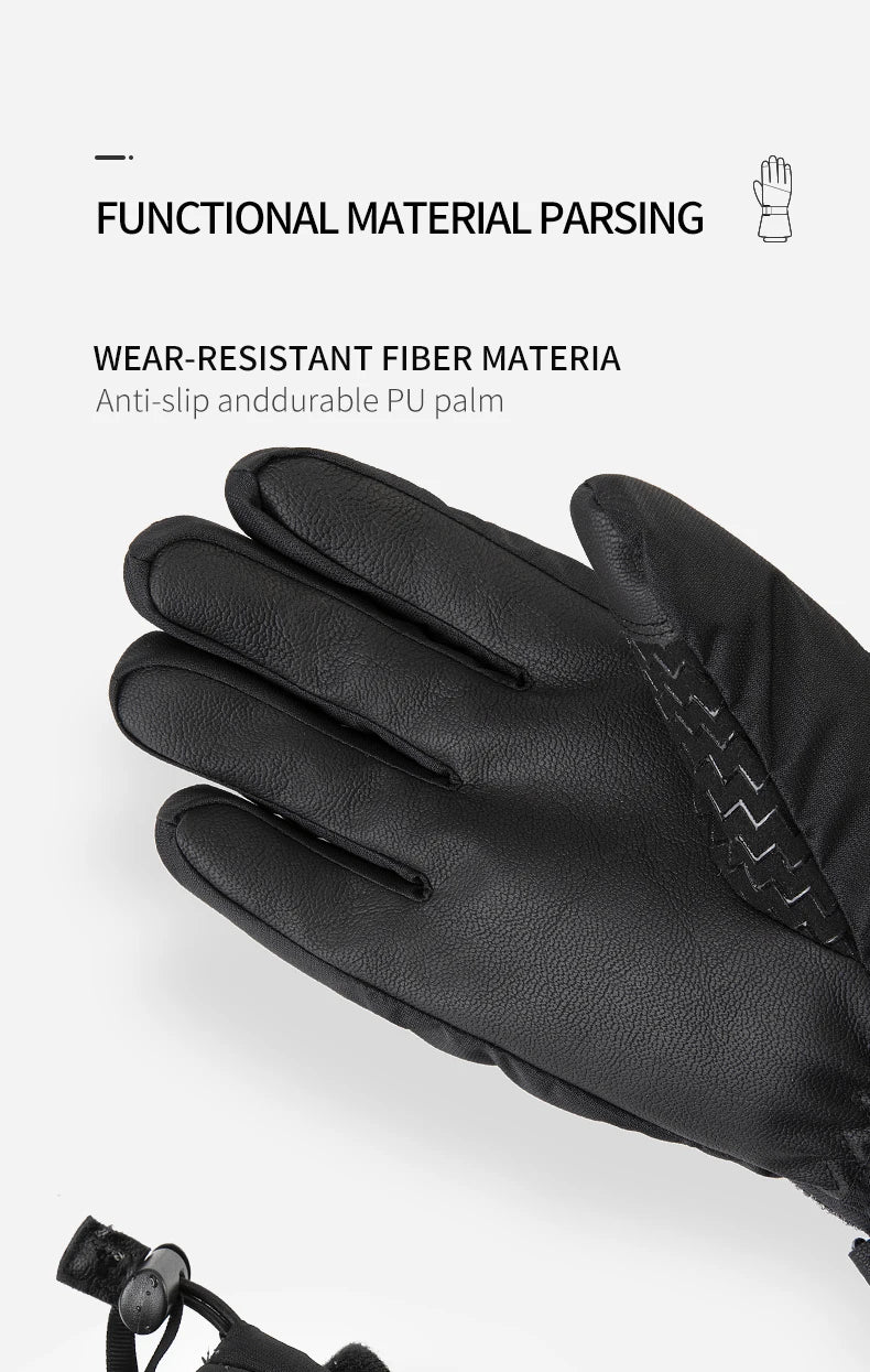 Copozz Men Women Winter Ski Gloves Waterproof Ultralight Snowboard Gloves Motorcycle Riding Snow Keep Warm Windproof Gloves