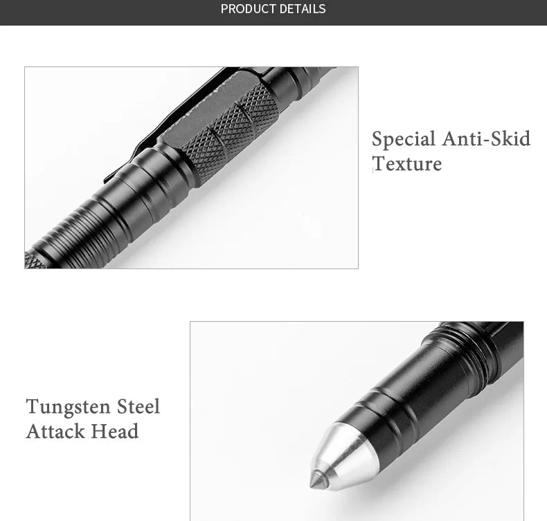 10-In-1 Multi Function Tactical Pen Emergency Flashlight Screwdriver Bottle Opener Outdoor Survival Self Defense Rescue EDC Tool