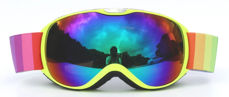 Kids Ski Goggles for Age 4-14 Anti-fog Double Layer UV400 Snow Eyewear Outdoor Sports Winter Snowboard Children Skiing Glasses