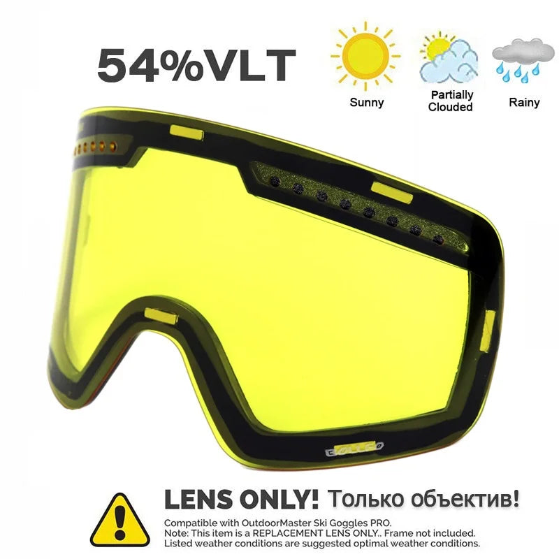Ski Goggles Snowboard Mask For Men Women Skiing Eyewear UV400 Snow Protection Over Glasses Magnetic Mountaineering Glasses