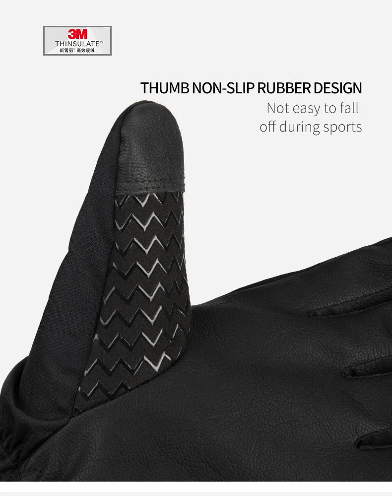 Copozz Men Women Winter Ski Gloves Waterproof Ultralight Snowboard Gloves Motorcycle Riding Snow Keep Warm Windproof Gloves