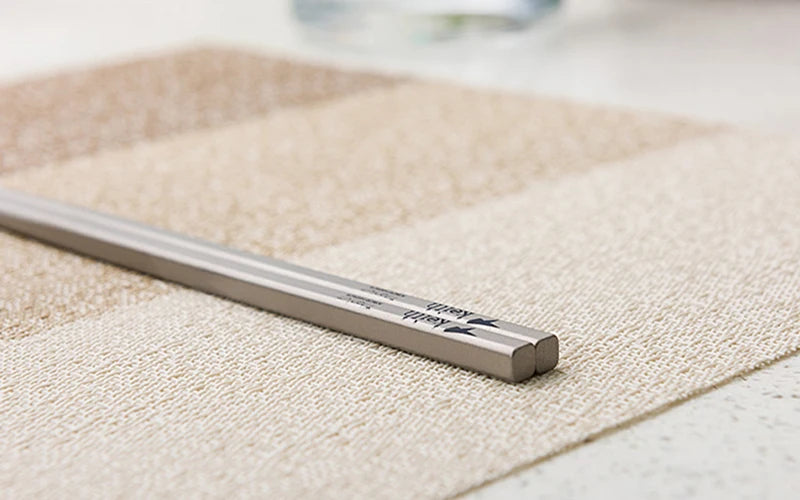 Keith Titanium Tableware Chinese Chopsticks Square Solid Chopsticks Ultralight Outdoor Camping Bacteriostatic Tableware 230mm