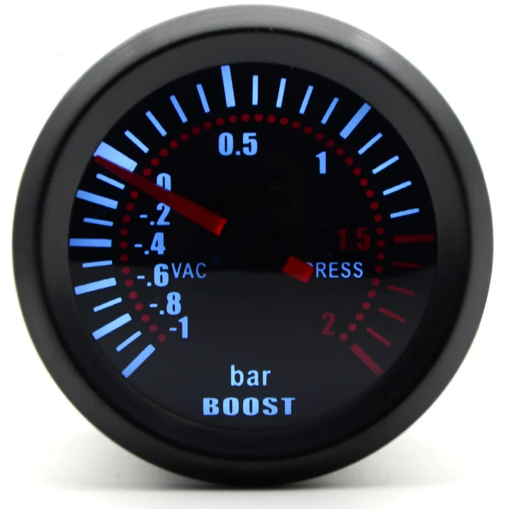 2" 52mm Smoke lens with sensor Boost gauge bar psi/Vacuum/Water temp/Oil temp/Oil pressure/Voltmeter/Tachometer RPM