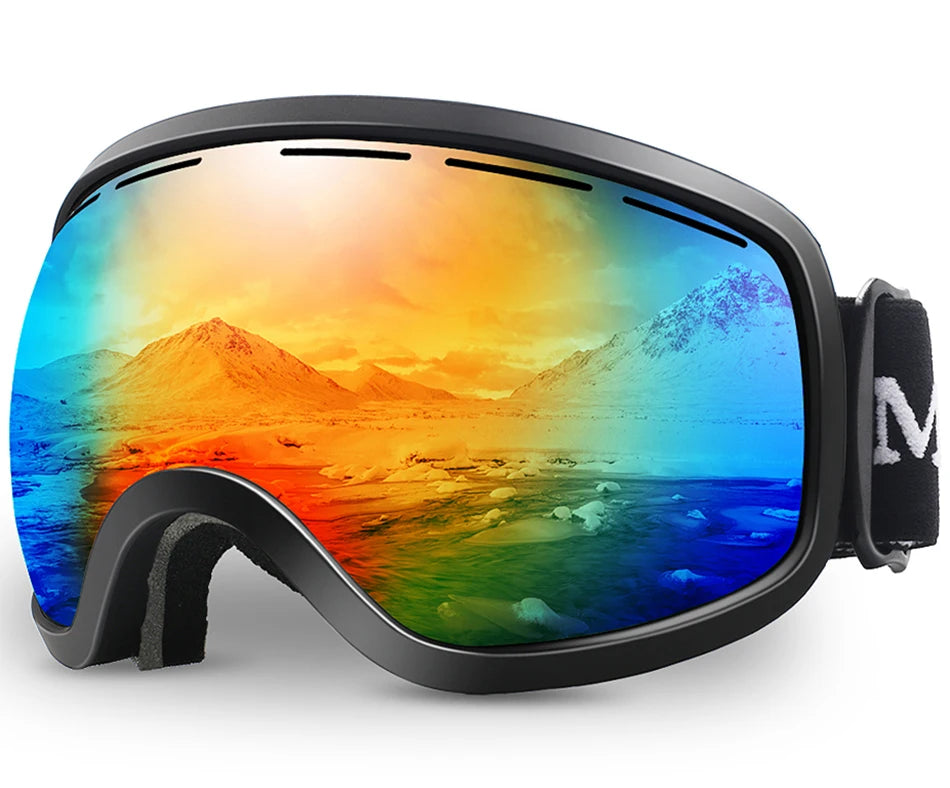 Ski Goggles,Winter Snow Sports with Anti-fog Double Lens ski mask glasses skiing men women snow goggles M3