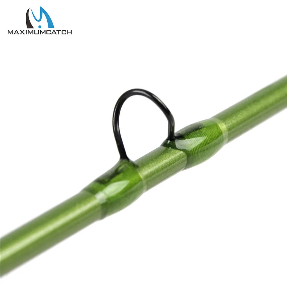 Maximumcatch 3/4/5wt Trout Fly Fishing Rod 7.6/8.6/9ft Moderate Action 40T Carbon Fiber Light Presentation Fly Rod