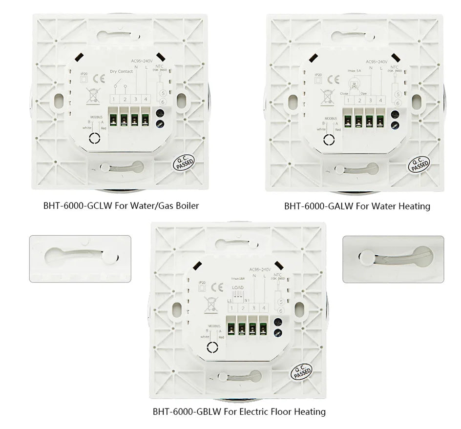 Smart Touch WIFI Thermostat LCD Screen Water Heating Electirc Floor Heating Water Gas Boiler Temperature Controller Google Home