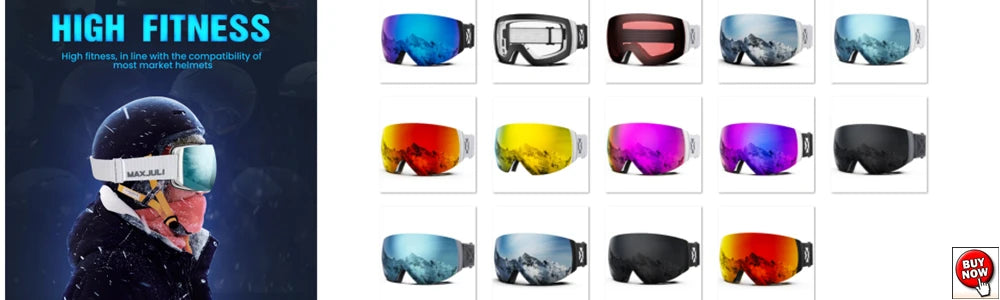 Ski Goggles,Winter Snow Sports with Anti-fog Double Lens ski mask glasses skiing men women snow goggles M3