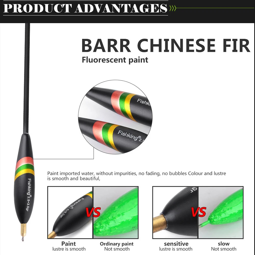4/5pcs Fishing Floats Mixed Size Balsa Weight Bobber Cork Barguzinsky Fir Float Vertical Pesca For Carp Durable Fishing Tackle