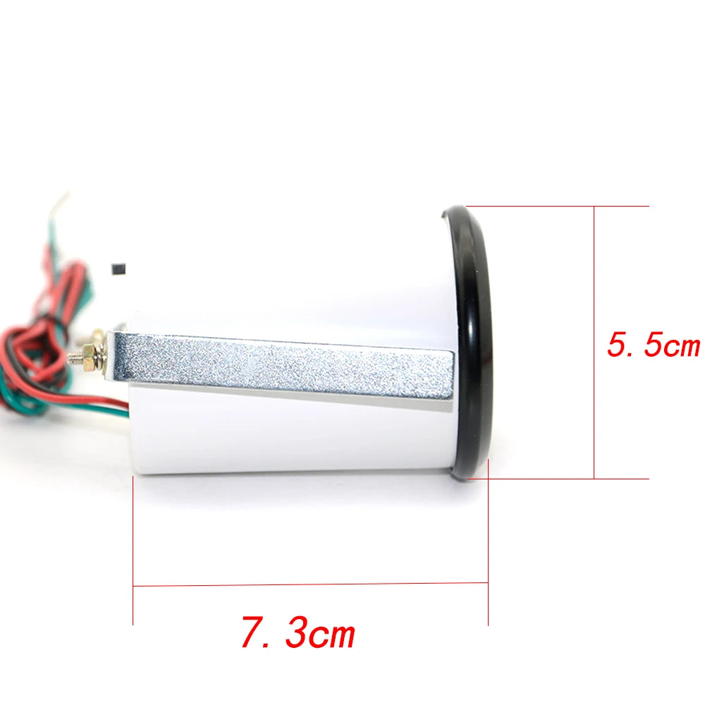 2" 52mm Smoke lens with sensor Boost gauge bar psi/Vacuum/Water temp/Oil temp/Oil pressure/Voltmeter/Tachometer RPM